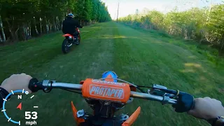 2002 ktm 125 top speed!