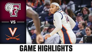 Fordham vs. Virginia Game Highlights | 2023-24 ACC Women’s Basketball