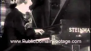 1958 Van Cliburn Tchaikovsky competition Moscow Newsreel PublicDomainFootage.com