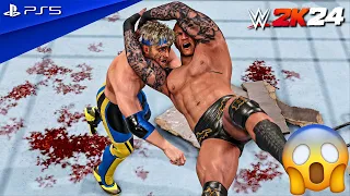 WWE 2K24 - Kevin Owens vs. Randy Orton vs. Logan Paul - Triple Threat Match | PS5™ [4K60]