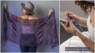 How to Crochet a Beginner Flower-Inspired Shawl! EASY and Customizable!