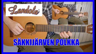 SÄKKIJÄRVEN POLKKA on a LANDOLA GUITAR (Free Transcription)