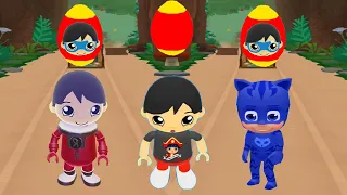 TAG WITH RYAN  New CHALLENGE GAME PJ MASK VS RYAN REVERSE MODE Update Gameplay