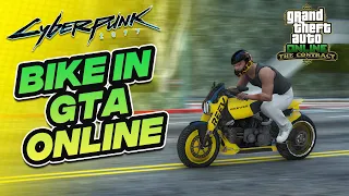 GTA Online cyberpunk 2077 Bike build Reever (Keanu Reeves bike) test drive | The Contract DLC.