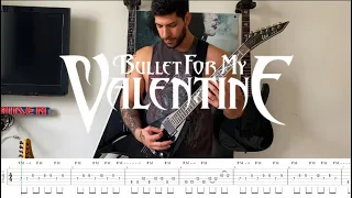 Bullet For My Valentine - "Tears Don’t Fall " - Guitar Cover with On Screen Tabs (#9)