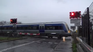 NIR 3000 Class DMU 3022 - Lissue Road Level Crossing - 13/12/15