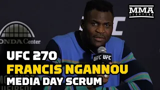 Francis Ngannou Says He Accidentally Knocked Out Ciryl Gane With High Kick In Sparring | UFC 270