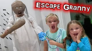 Pranking Granny In Our Haunted House To Escape The Babysitter!!