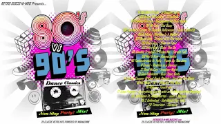 80s VS 90s 🖭⚡💿 DANCE CLASSICS - Non-Stop Party Mix! - Hi-NRG Eurodance Synth Pop House Anthems