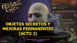 Baldur's Gate 3 Ubicación objetos secretos y mejora permanente (acto 2)