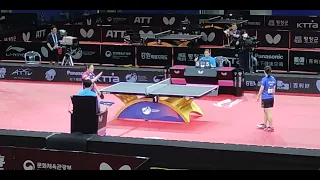 전지희 JEON Jihee (KOR) vs LEE Ho Ching (HKG), 2023 Pyeongchang Asian Table Tennis Championships