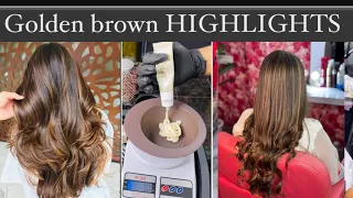 How to do global highlights || brown highlights || black to brown hair transformation at home