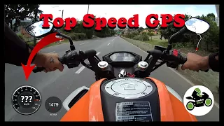 Honda CB190R Real Top Speed ​​with GPS