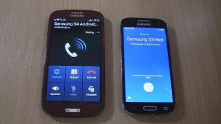 Over the Horizon Incoming call & Outgoing call at the Same time Samsung S3 RED  + Samsung S4 mini