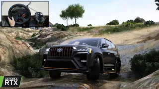 GTA 5 Off-road with Toyota Land Cruiser 200 HAKAMA - Logitech G29 Gameplay