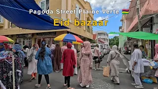 Two days prior Eid Shopping | Eid bazaar in Pagoda Street Port Louis| Overcrowded