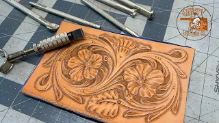 Beginner Leather Tools Only - Tooling a Floral Pattern