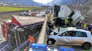 Total Idiot At Work   Bad Day At Work 2022   Idiots Truck & Car Crashes Caught On Camera !!! 2023
