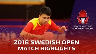 Masaki Yoshida vs Zhou Qihao I 2018 ITTF Swedish Open Highlights (Pre)