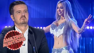 SURPRISE SEXY Belly Dance Audition On Romania's Got Talent | Amazing Auditions