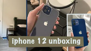 iPhone 12 blue unboxing + accessories | aesthetic | bw xanthe