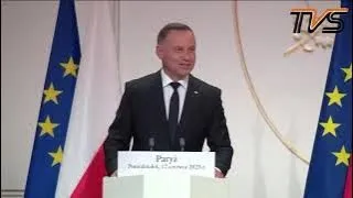 Paryż. Oświadczenie Prezydenta RP Andrzeja Dudy.