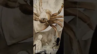 Aragog in the Forbidden Forest Watercolour Painting #shorts #harrypotter #painting