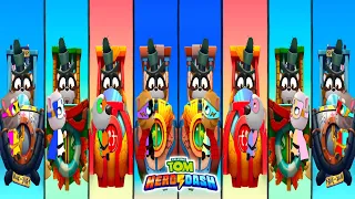 TALKING TOM HERO DASH - ALL SUPER HEROES DOUBLE COLOUR SUIT & 2 TIME FIND THE BIG BOSSES - GAMEPLAY