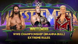 The Rock Vs Seth Vs Cody WrestleMania WWE 2K23!