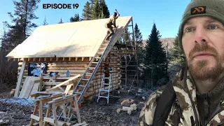 Winter Log Cabin Build on Off-Grid Homestead |EP19|