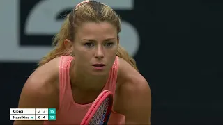 Camila Giorgi The Ice Queen Loses Her Cool & Throws Her Racket In Anger In Her Semi/F At Eastbourne