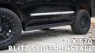 Lexus LX 570 Blitz Slider Install