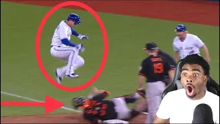 HE JUMPED OVER HIM!!! MLB Creative (Smart/Lucky) Plays ᴴᴰ REACTION