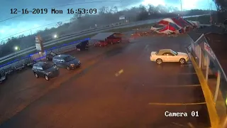 Office Surveillance Cameras Captures Insane Tornado