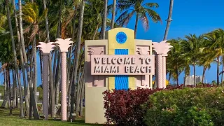 Miami Beach LIVE Walking Millionaire’s Row Beach Path & Collins Avenue