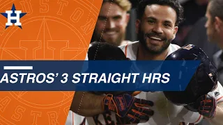 George Springer, Alex Bregman and Jose Altuve belt back-to-back-to-back home runs