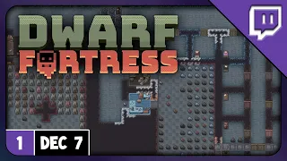 Let's Play Dwarf Fortress Gameplay (Dwarf Fortress on Steam) stream part 1