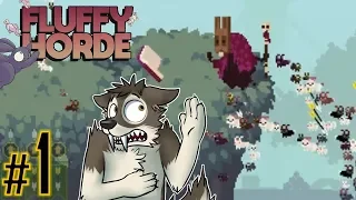 FLUFFY HORDE Let's Play Part 1 || RUN! IT'S THE BUNNIES! || FLUFFY HORDE Gameplay