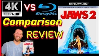 JAWS 2 4K UltraHD Blu Ray Review with Exclusive 4K vs Blu ray image comparisons analysis & unboxing