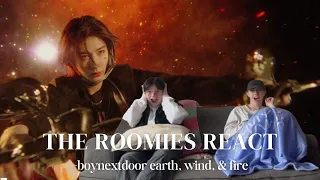 BOYNEXTDOOR (보이넥스트도어)  X The Roomies React | 'Earth, Wind & Fire' MV Reaction & HOW? Album Reaction♡