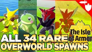 All 34 Rare Overworld Spawns in Isle of Armor - Pokemon Sword and Shield DLC