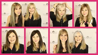 Monofilament Topper with Bangs- Mono Taylor Top in All Colors (Official Godiva's Secret Wigs Video)