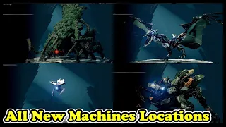 All New Machines Locations Burning Shores Horizon Forbidden West