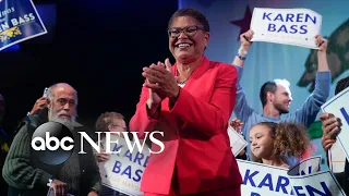 Karen Bass makes history, will be 1st Black woman to serve as mayor of Los Angeles l ABC News