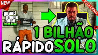 1 Bilhão Rápido SOLO 🤑 MELHOR GLITCH DE DINHEIRO GTA 5 ONLINE |FROZEN MONEY SOLO| GTA V MONEY GLITCH