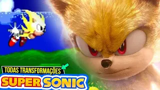 Todas as SUPER Transformações no UNIVERSO SONIC