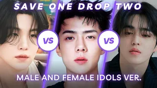 SAVE ONE DROP TWO -MALE AND FEMALE IDOL VER. (SUPER HARD)| [KPOP GAME]
