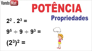 POTENCIA / PROPRIEDADES E REGRAS #potencia #enem #concurso