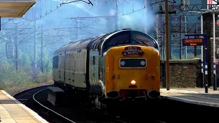 DPS 55009 Alycidon accelerates through Finsbury Park hauling The Capital Deltic Reprise 29/7/23