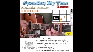 Spending My Time - Roxette guitar chords w/ lyrics & strumming tutorial